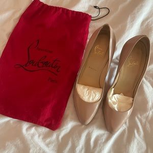 Christian Louboutin nude 100mm